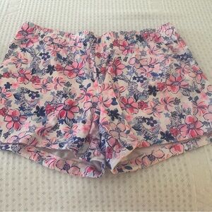 Lilly Pulitzer High Waist Pink and Blue Floral Shorts